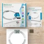 Medisana BS 444 - Balance Connectée d'Analyse Corporelle avec Mesure de Poids, Graisse, Eau, Muscle, Os, IMC et Calories - Jusqu'à 8 Utilisateurs