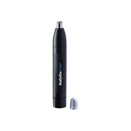 BaByliss Tondeuse Nez Oreilles Sourcils E652E sans fil - Lame acier inoxydable amovible et lavable - Pour sourcils, nez, oreilles