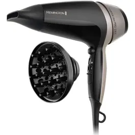 Remington D5715 - Sèche-cheveux professionnel ionique 2300W avec technologie Thermacare et grille céramique pour une chaleur homogène (3 températures, 2 vitesses, air froid)
