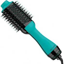 Revlon Brosse Sèchante et Coiffante Volumisante Teal Blue - Technologie Ionique, 2 Vitesses, 3 Niveaux de Chaleur, Revêtement Céramique
