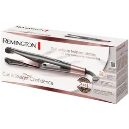 Remington S6606 Fer à lisser et à boucler Curl Confidence Advanced Ceramic Tourmaline Antistatique - Lisseur et boucleur pour cheveux brillants sans frisottis