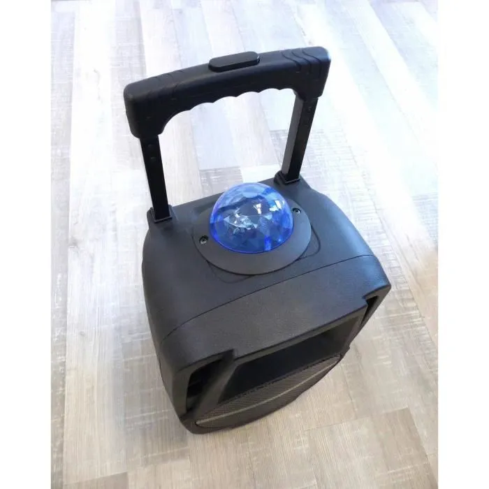 Inovalley KA116BOWL Enceinte Bluetooth 450W avec Lumières Kaléidoscope, Fonction Karaoké, Port USB et Haut-parleur 8" Inovalley KA116BOWL Enceinte Bluetooth 450W avec Lumières Kaléidoscope, Fonction Karaoké, Port USB et Haut-parleur 8"