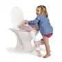 Thermobaby Réducteur de WC Kiddyloo pour Apprentissage de la Propreté, Pieds Réglables 43-48 cm - Rose Poudré