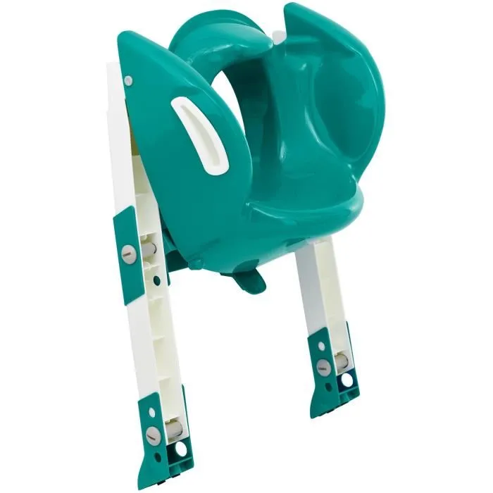 Thermobaby Kiddyloo Réducteur de WC Ergonomique et Pliable - Vert Émeraude, avec Poignées et Marche Antidérapante Thermobaby Kiddyloo Réducteur de WC Ergonomique et Pliable - Vert Émeraude, avec Poignées et Marche Antidérapante