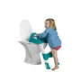 Thermobaby Kiddyloo Réducteur de WC Ergonomique et Pliable - Vert Émeraude, avec Poignées et Marche Antidérapante