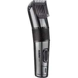 Babyliss Tondeuse à Cheveux et Barbe sans Fil E978E Carbon Titanium - 26 Hauteurs de Coupe (0.5-25 mm) Autonomie 60 min - Lames Amovibles