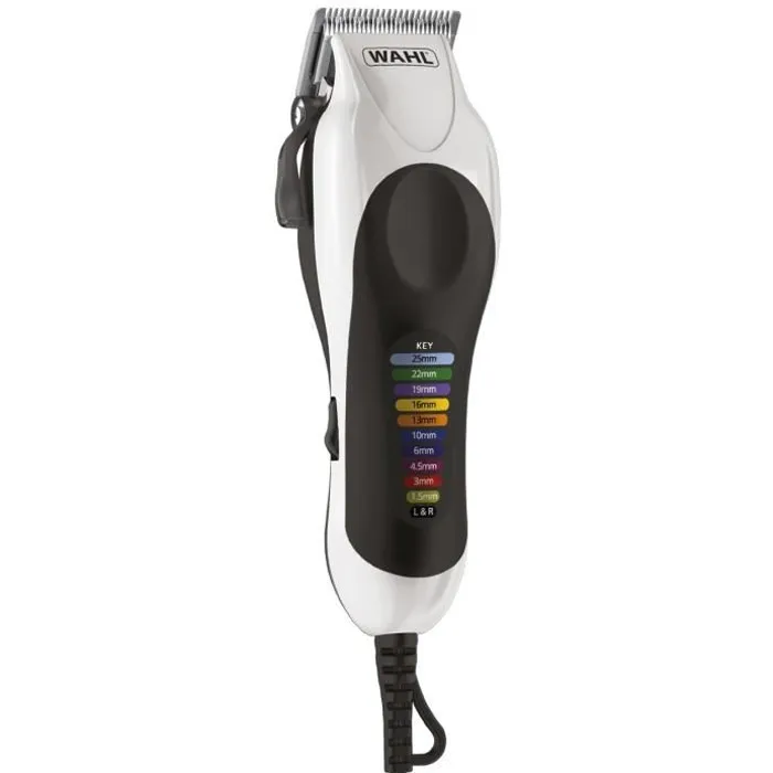 Wahl Tondeuse filaire 79900-2116 Color Pro avec guides de couleur, fabrication US, hauteur 1-25mm Wahl Tondeuse filaire 79900-2116 Color Pro avec guides de couleur, fabrication US, hauteur 1-25mm