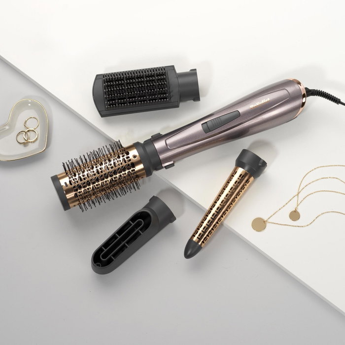 BaByliss Air Style 1000 AS136E - Brosse soufflante Noir, cuivre, palladium
