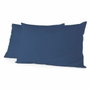 Lovely Home Lot de 2 taies de traversin Bleu (85 x 185 cm)