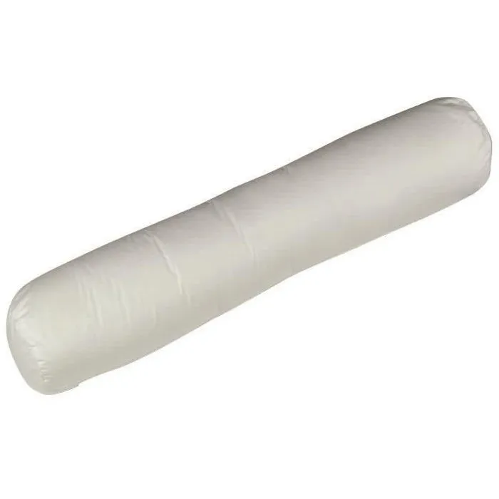 Blanreve Traversin en Coton 90 cm Blanc, Enveloppe 100% Coton, Garnissage 100% Polyester Siliconé, Confort Moelleux