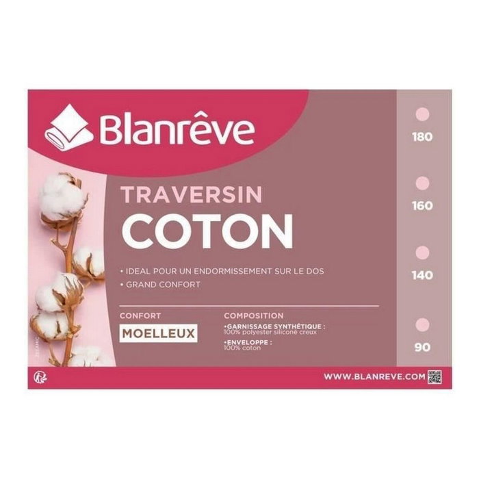 Blanreve Traversin Coton Blanc 180 cm