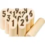 Tactic Mölkky Jeu de quilles en bois - Jeu d'adresse et de stratégie familial - Version standard