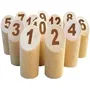 Tactic Mölkky Jeu de quilles en bois - Jeu d'adresse et de stratégie familial - Version standard