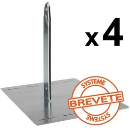 Aleo By Trigano Kit de sellado Secur'In pour portique / balançoire - Installation sans béton - Fixation pour portique en bois ou métal