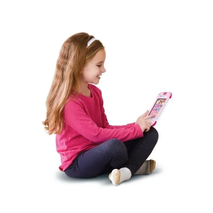 VTech KidiCom MAX 3.0 - Téléphone portable éducatif pour enfants, version française, couleur rose, ultra résistant et high-tech