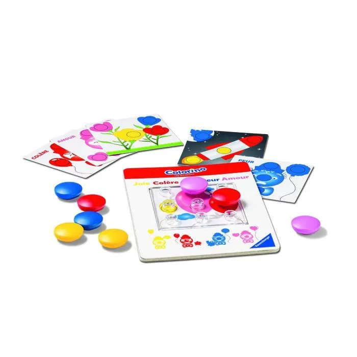 Ravensburger - Colorino Les émotions - Jeu éducatif 2 ans - Apprentissage des couleurs et des émotions - Activités créatives enfant