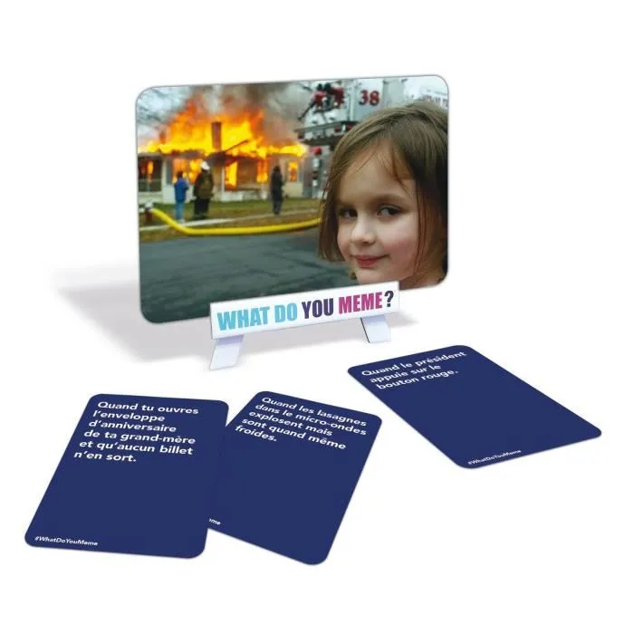 Megableu What do you MEME ? - Jeu d'ambiance - Édition française - À partir de 18 ans - Pour 3 joueurs ou plus - 20 min