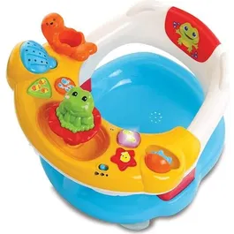 VTech Baby Super Siège de Bain Interactif 2 en 1 - Jouet de bain avec boutons lumineux et projection d'eau - Pour bébé mixte dès 6 mois