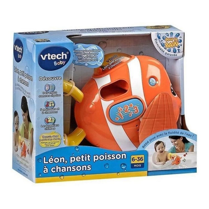 Vtech Baby Jouet de Bain Léon, P'tit Poisson a Chansons