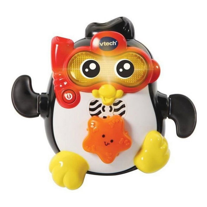 Vtech Baby Jouet de Bain Gédéon, Champion de Natation - Pingouin Nageur