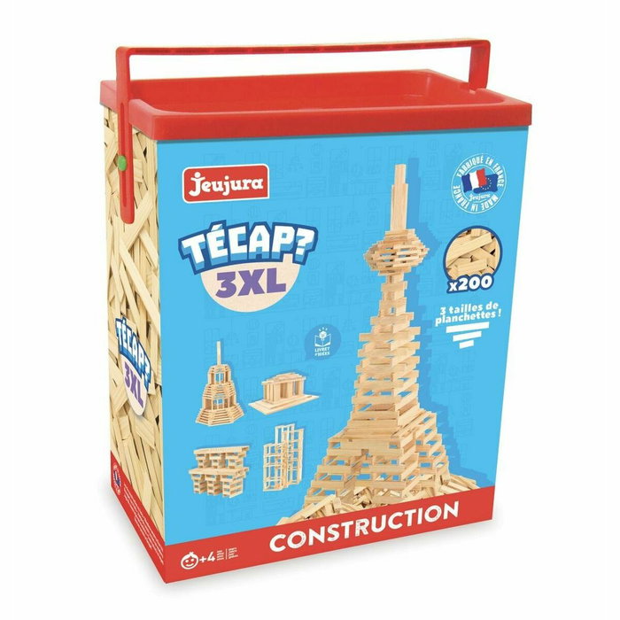 Jeujura TECAP 3XL - Jeu de construction en bois 200 pièces