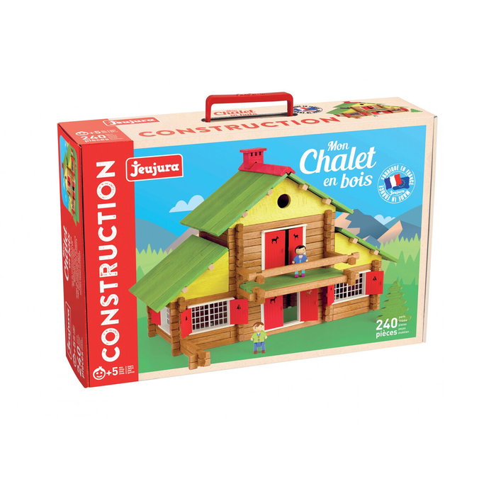 Jeujura Mon Chalet en Bois, 240 pièces