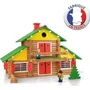 Jeujura - Mon Chalet en Bois - Jeu de Construction Naturel 240 Pièces - À Partir de 5 Ans