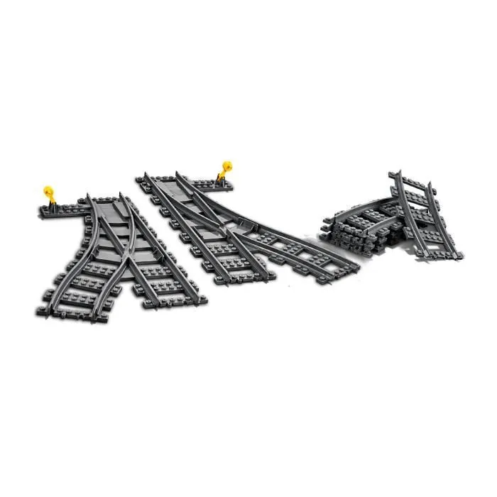 Lego - Set de Construction LEGO City 60238 Les Aiguillages - Rails Courbés et Aiguillages pour Train - Jouet Enfant 5 ans et plus