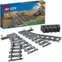 Lego - Set de Construction LEGO City 60238 Les Aiguillages - Rails Courbés et Aiguillages pour Train - Jouet Enfant 5 ans et plus