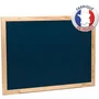 Jeujura - Tableau Noir en Bois - Grand Modèle 88cm x 66cm - Pour Enfants à Partir de 3 Ans - Usage Intérieur