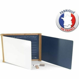 Jeujura Tableau Triptyque en Bois Teinté Chêne