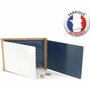 Jeujura Tableau Triptyque en Bois Teinté Chêne