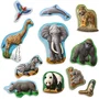 SES CREATIVE - Kit Moulage et Peinture Plâtre Lavable Animaux, 11 Figurines à Créer (Eléphant, Dauphin, Zèbre...), Loisir Créatif Enfant Dès 5 Ans
