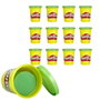 PLAY-DOH Pack de 12 pâtes à modeler vertes 56g chacune E4828 - Jouet créatif pour enfants dès 3 ans