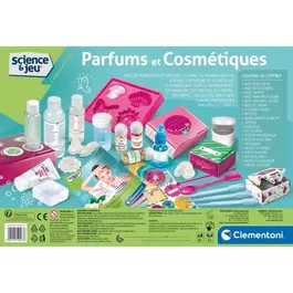 Clementoni Science & Jeu - Laboratoire Création de Parfums & Cosmétiques pour Enfants - Kit pour Faire Savons, Crèmes et Sels de Bain