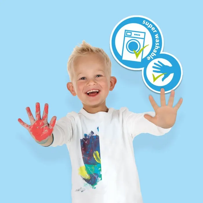 Ses Creative Kit de peinture à doigts pour enfant Mon premier - 3 peintures & 11 cartes imprimées - Loisir créatif pour enfants à partir de 1 an