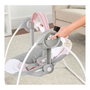 Ingenuity Balancelle électrique pliable Comfort 2 Go Flora - Rose clair