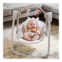 Ingenuity Balancelle électrique pliable Comfort 2 Go Flora - Rose clair