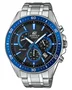 Casio Edifice EFR-552D-1A2VUEF Montre Homme Quartz Acier Cadran Noir et Bleu Étanchéité 10 ATM