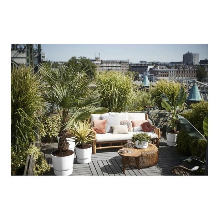 Elho Pot de fleurs Greenville 40 rond blanc