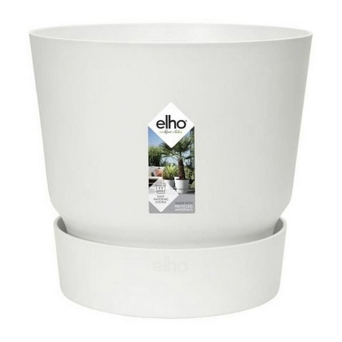 Elho Pot de fleurs Greenville 40 rond blanc