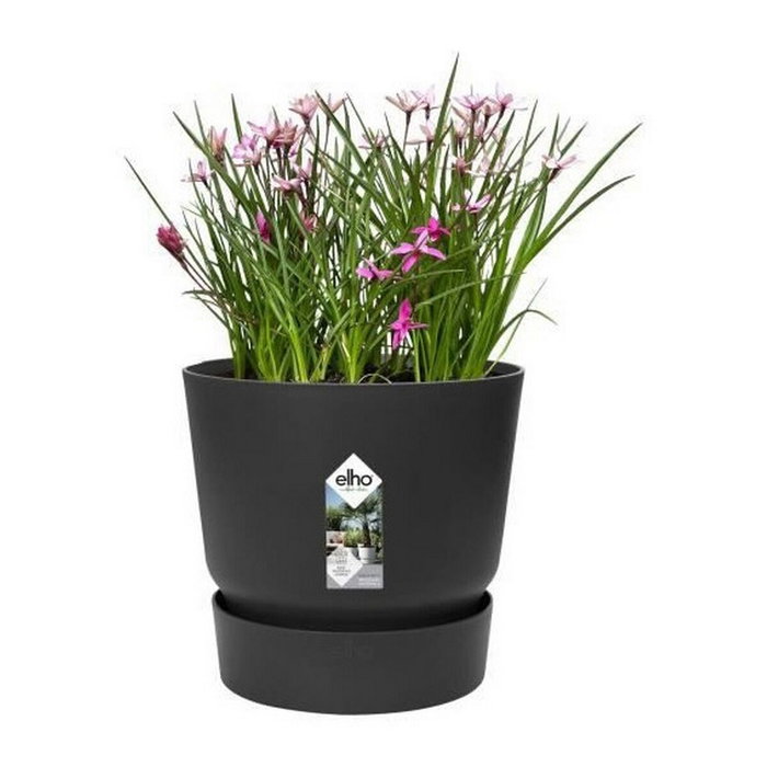 Elho Pot de fleurs Greenville Rond 40 - Vivre noir