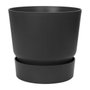 Elho Pot de fleurs Greenville Rond 40 - Vivre noir