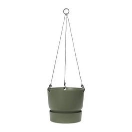 Elho Pot de fleurs à suspendre Greenville Vert feuille