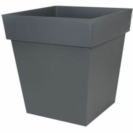 EDA Pot de fleur carré Toscane Gris anthracite