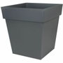 EDA Pot de fleur carré Toscane Gris anthracite