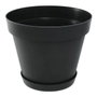 EDA Pot de fleur Toscane Rond Ø 60 cm - Gris Anthracite - 76 L