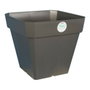 Riviera Pot de fleurs carré Soleilla Gris pailleté 65 L