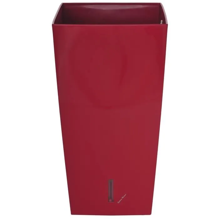 Riviera Pot de fleurs carré Eva New - Plastique - 37 x 37 x 68.5 cm (H) - 69 litres - Rouge Riviera Pot de fleurs carré Eva New - Plastique - 37 x 37 x 68.5 cm (H) - 69 litres - Rouge