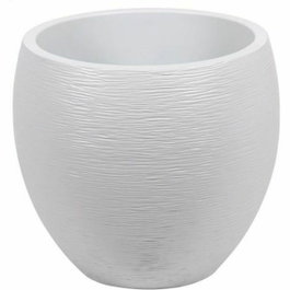 EDA Pot de fleurs Rond Egg Ø 50cm - Blanc Cérusé - 46 L